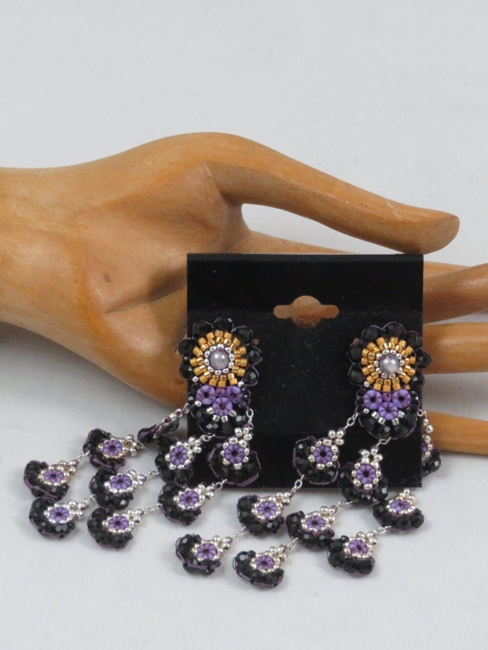 Cascading drops earrings handmade